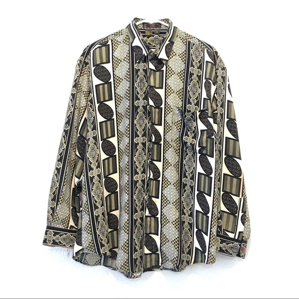Memos 1970s Vintage Disco Shirt